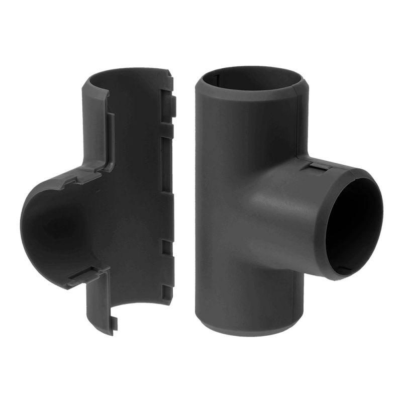 Тройник разборный d32мм черн. (уп.5шт) Промрукав PR13.0180