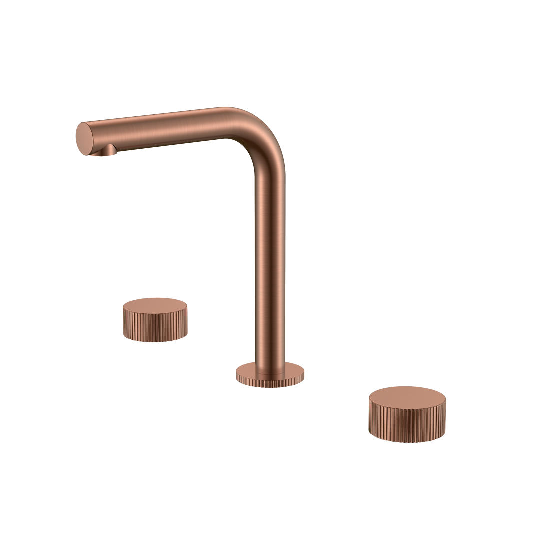 Смеситель на столешницу STICK LINEA на 3 отв. COPPER BRUSHED