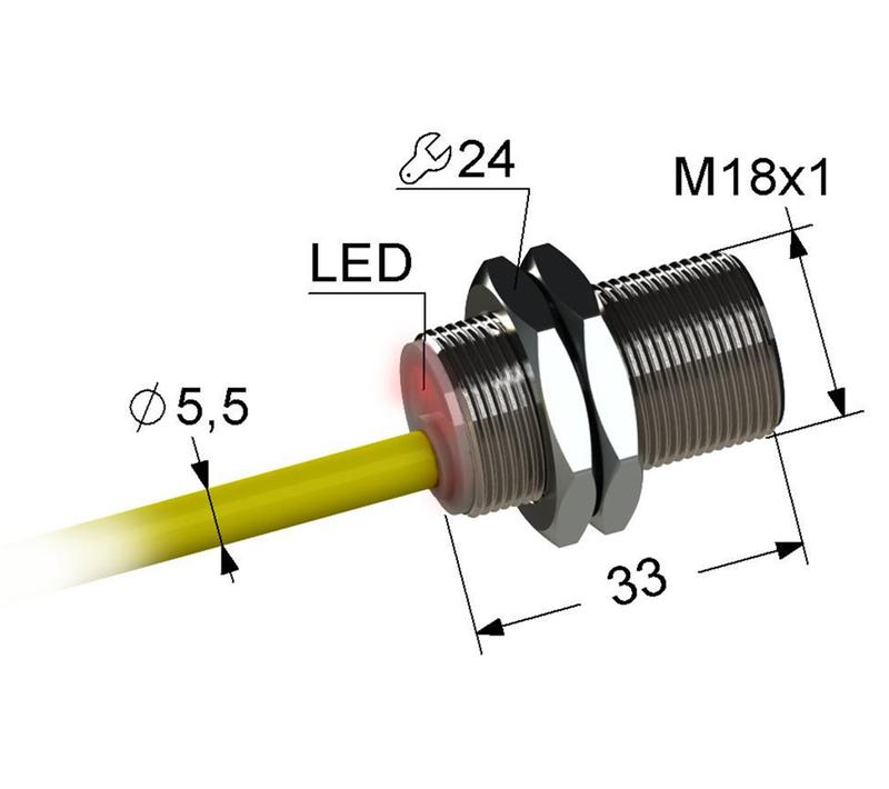 Выключатель бесконтактный PS2-18M33-8N21-K (ВБ2.18М.33.8.2.1.К) МЕГА-К A8010-79689964