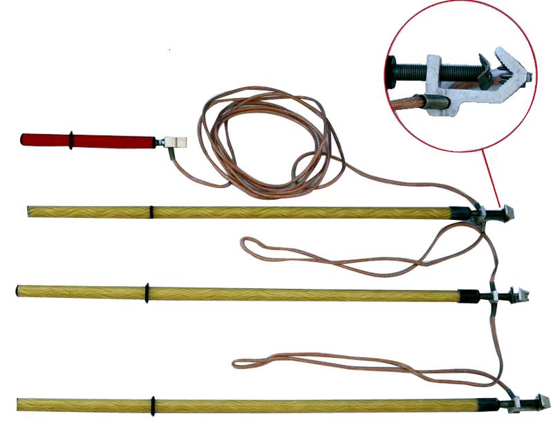 Заземление переносное для воздушных линий ПК-0.4-10Н сечение 25мм с протоколом испытаний ЭЛЕКТРО ТРЕЙД ZAP220-25-P