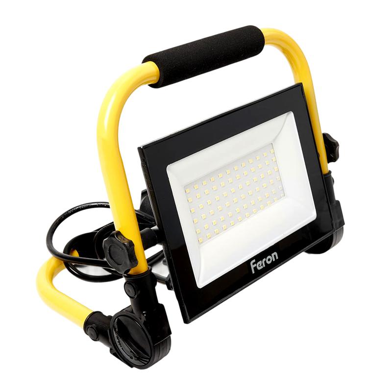 Прожектор переносной 70Вт 6400К 78хSMD2835 6300лм IP65 LL-515 FERON 41545