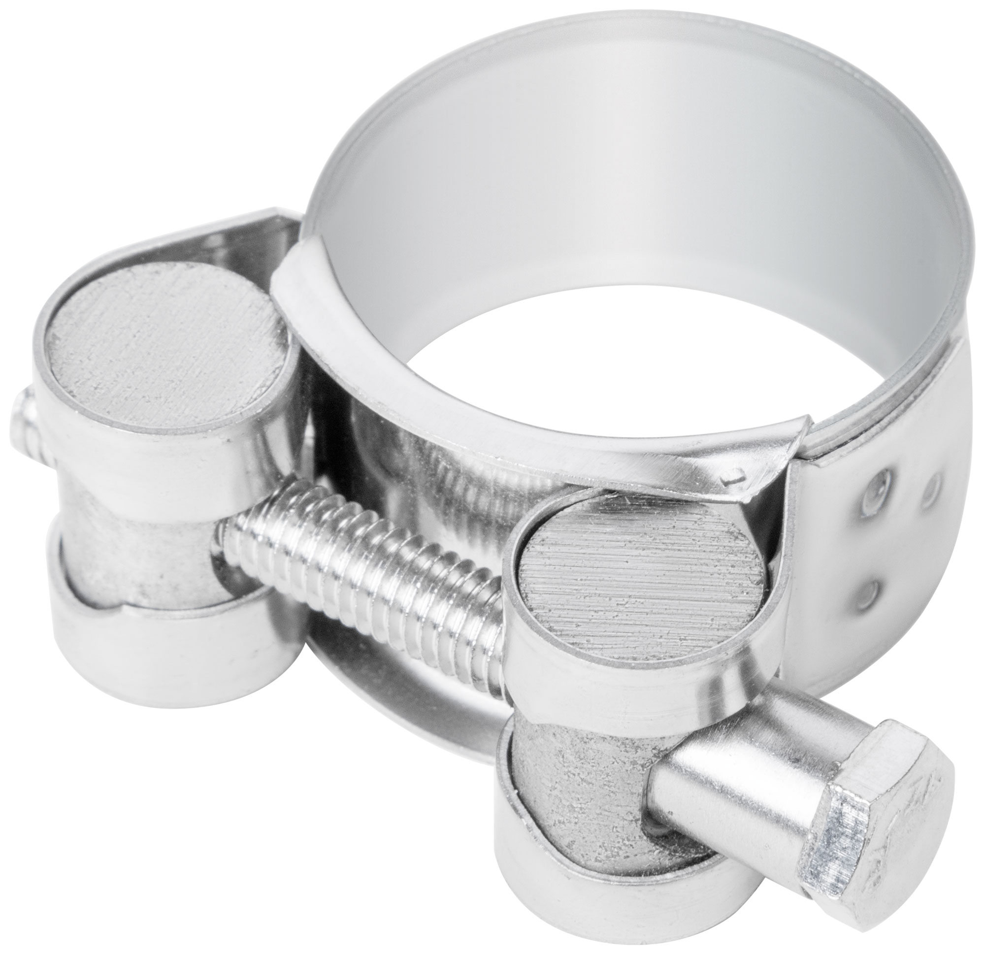 Хомут обжимной силовой шарнирный, нерж.сталь  29-31 мм