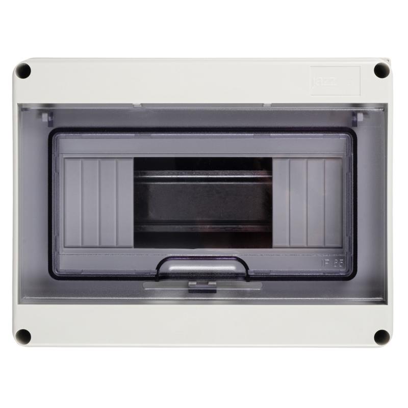 Бокс модульный накладной PDB/W 4008 GR (ЩРН-ПГ- 8) IP65 пластик. Pro JazzWay 5072060