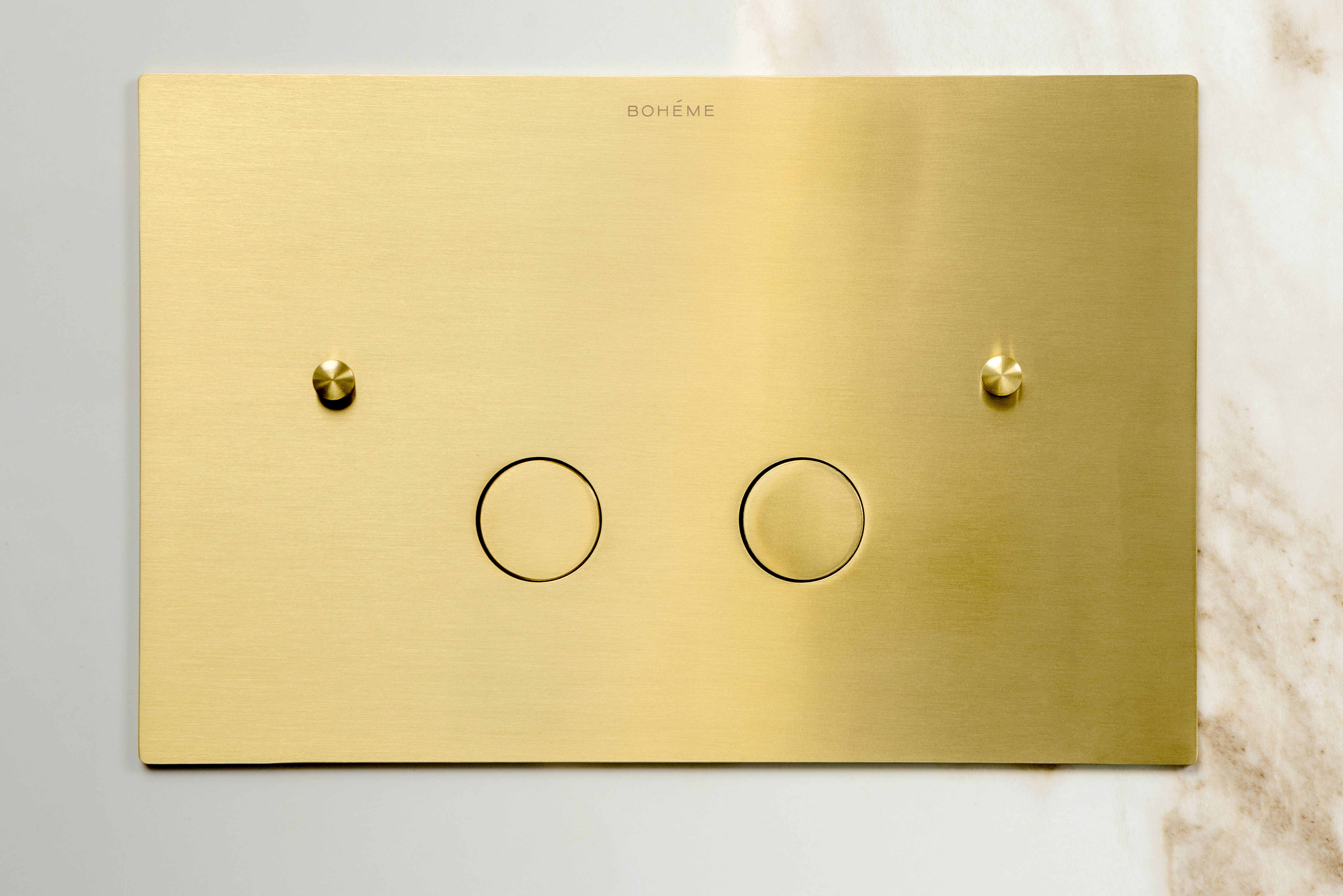 Кнопка для инсталляции латунь CHROME ультраплоская