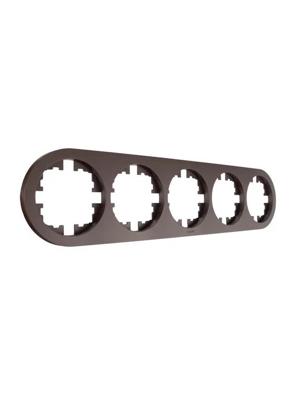 Рамка 5-м OSEN горизонт. круглая шоколад LEZARD 744-7300-150