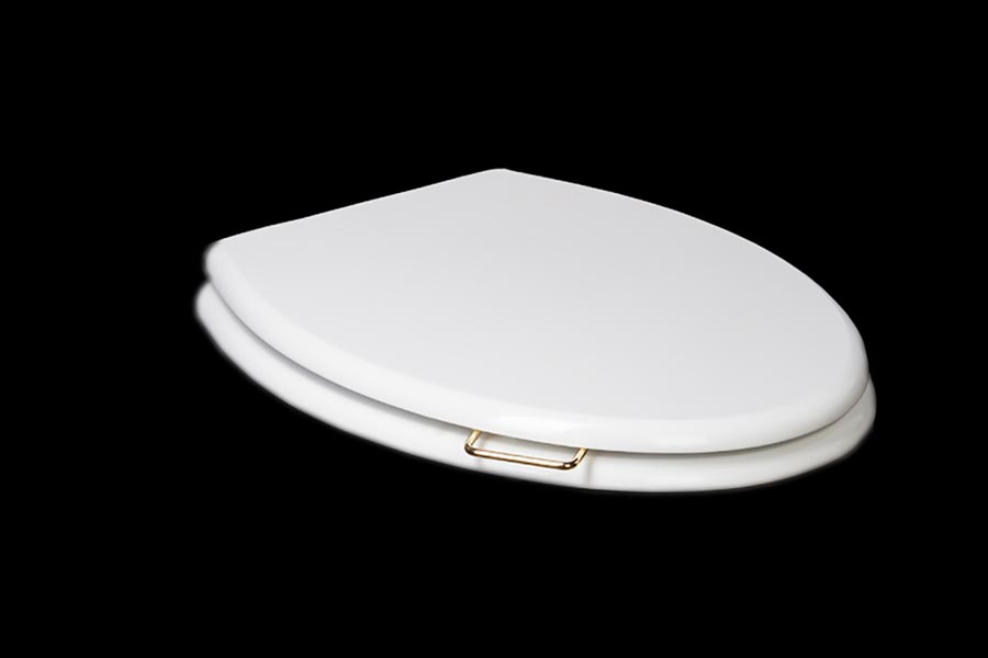 Крышка массив для унитаза Puro микролифт CHROME_Комплект