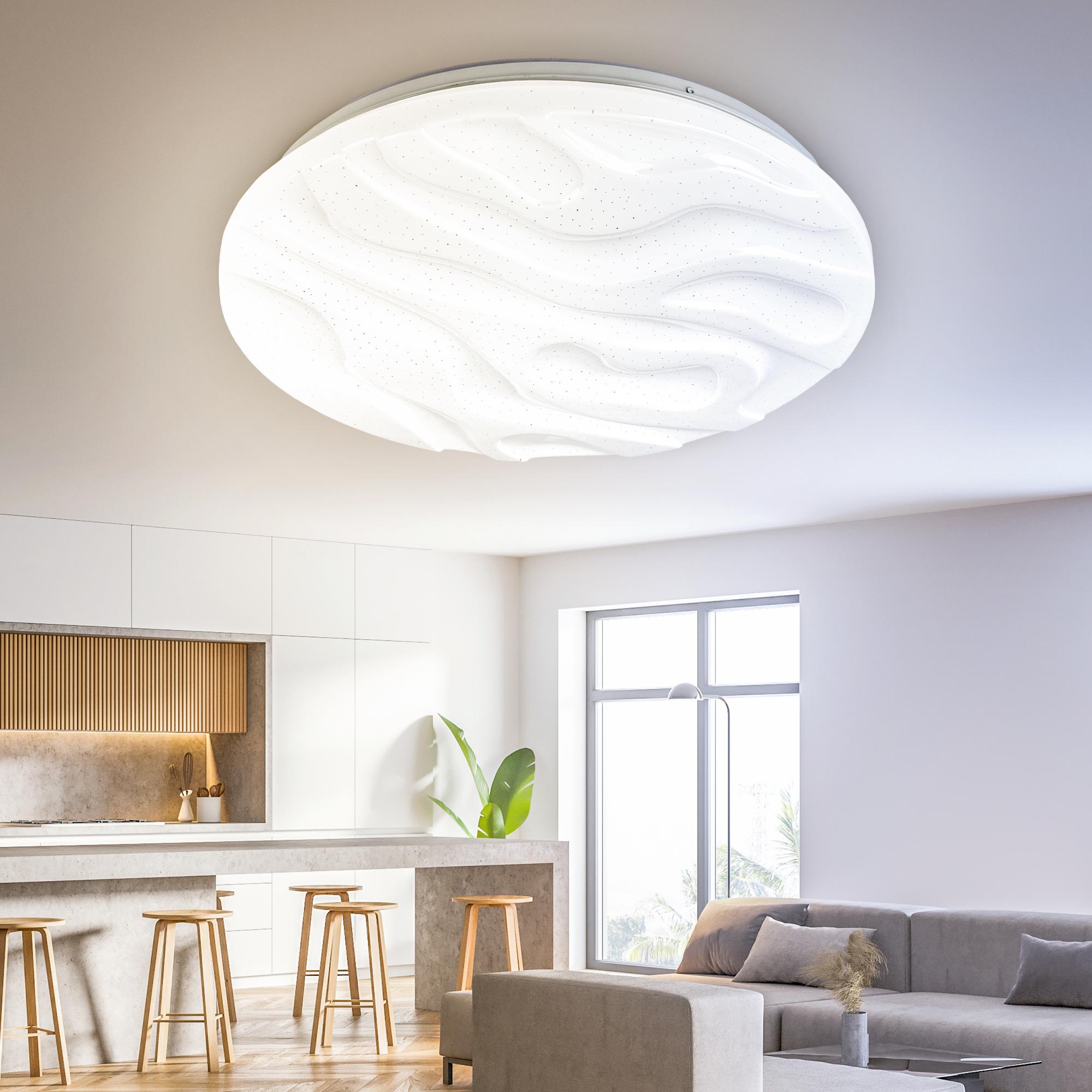 Светильник потолочный светодиодный Классик с ДУ SPB-6 Wave 30 30Вт 3000-6500К 2550Лм