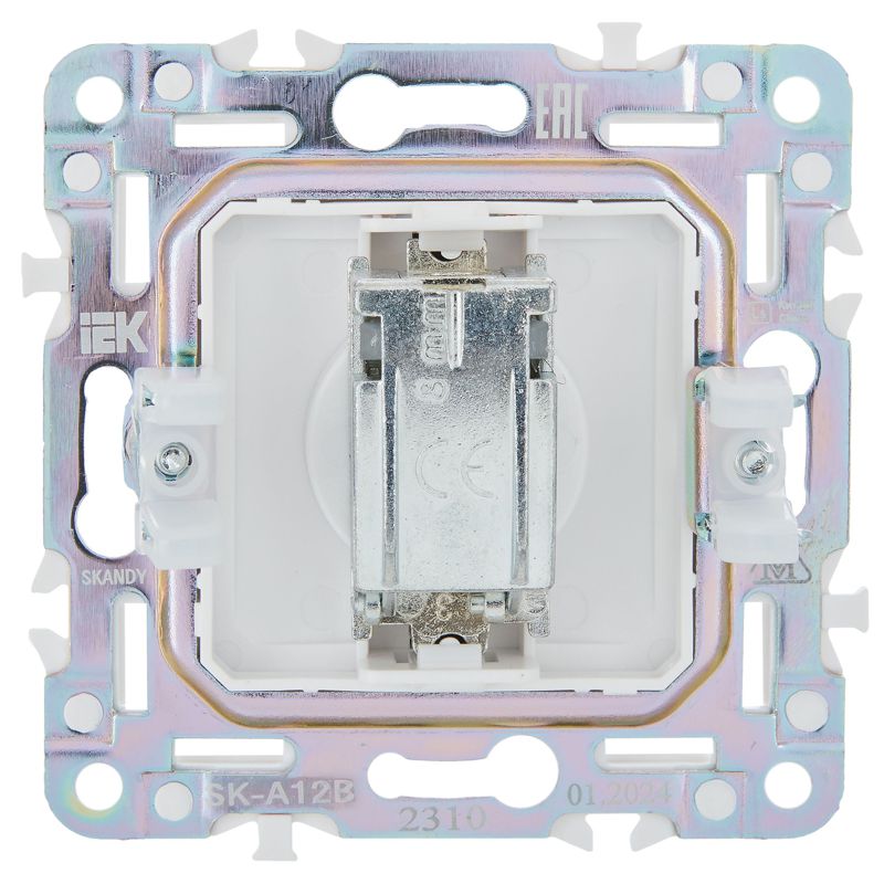 Розетка TV оконечная SKANDY SK-A12B беж. IEK SK-A10-O-K10