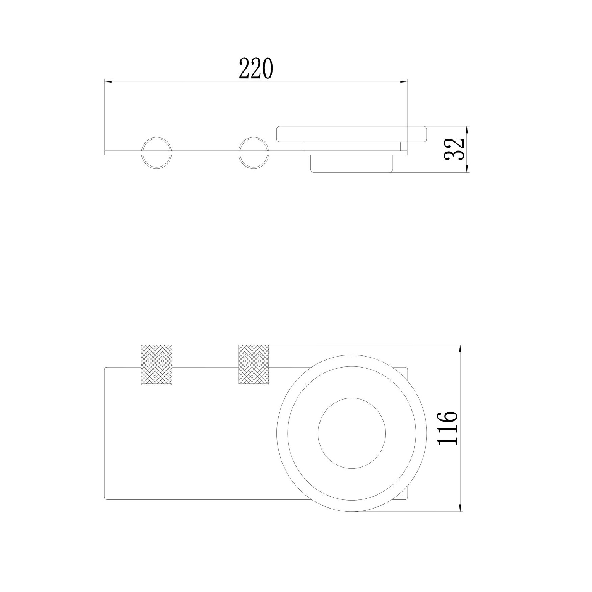 Мыльница Savol S-002159C, матовое золото
