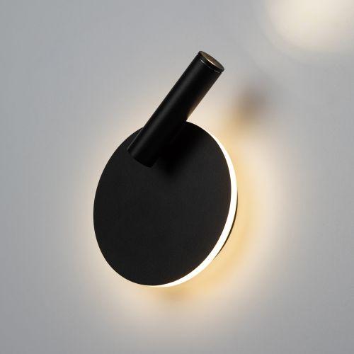 Светильник светодиодный EDGAR WL55 BK COB 5Вт/SMD 7Вт 4000К IP20 интерьерный декоративный черн. Эра Б0062917