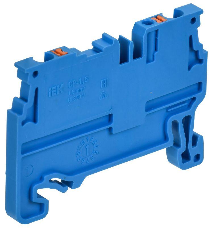 Клемма пружинная Push In CP 1.5кв.мм син. ARMAFIX IEK AF-CT20-00-K07-001