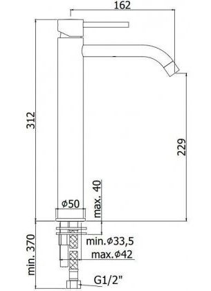 Смеситель для раковины Paffoni LIGHT LIG081HGSP Золото медовое брашированное