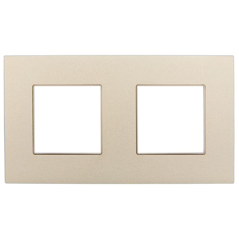 Рамка 2-м SKANDY SK-F32Sh металл шампань IEK SK-M22-M-K37