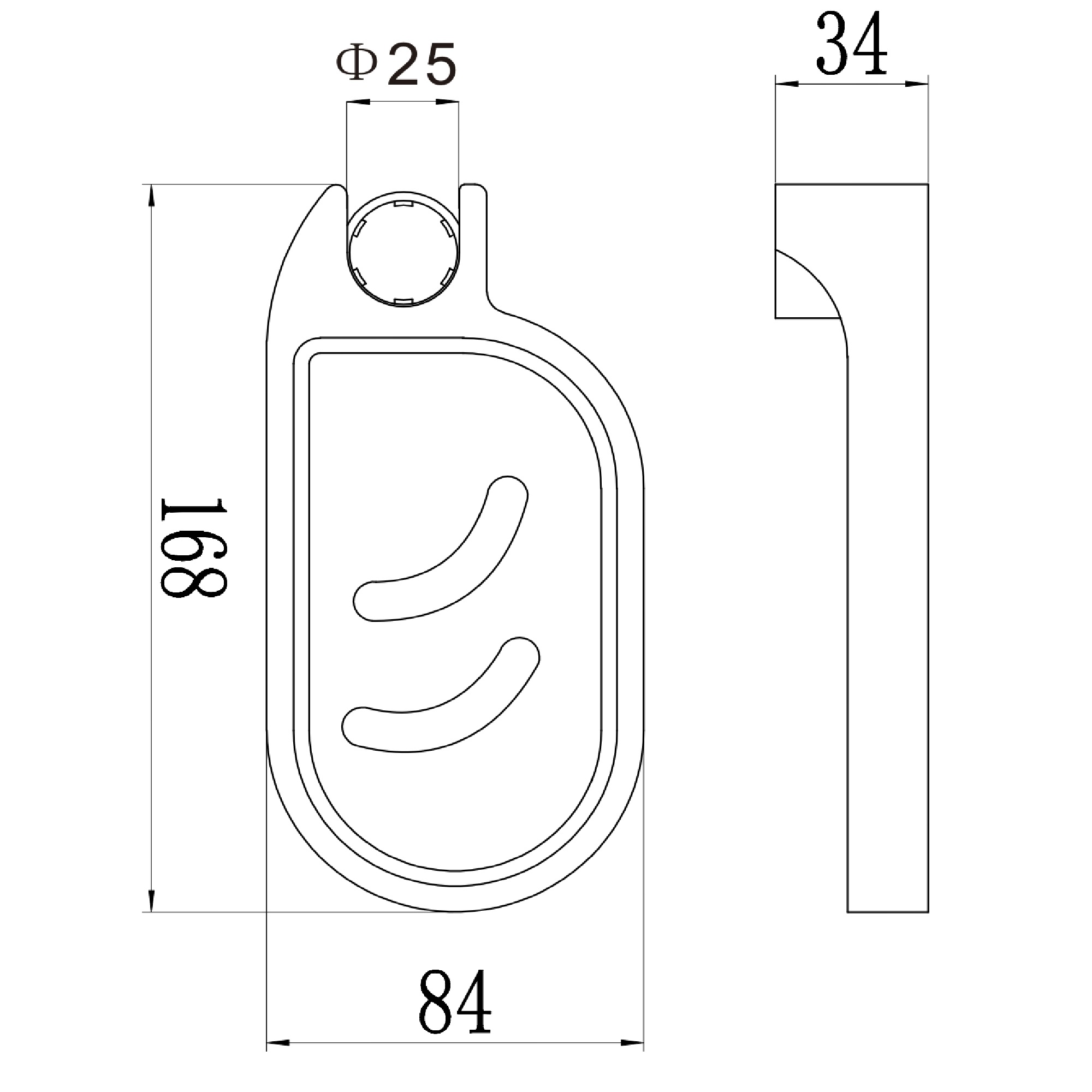 Мыльница для душевой штанги Savol S12-03, хром