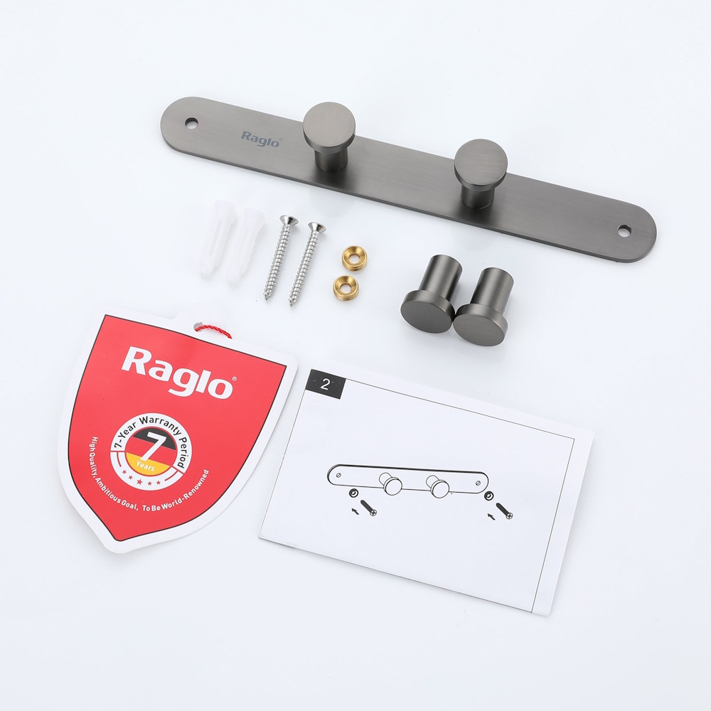 Крючок для ванной комнаты Raglo R300.054.09, графит