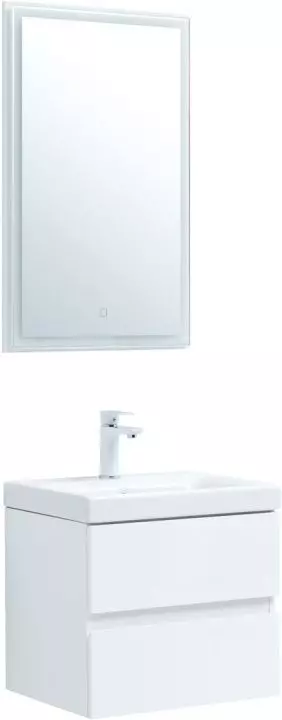Комплект мебели Aquanet Беркли 50 белый глянец (2 ящика)