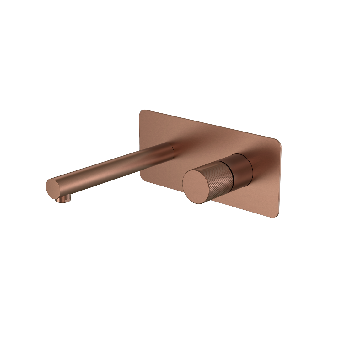 Смеситель STICK из стены BRUSHED BRONZE ручка SPIRALE