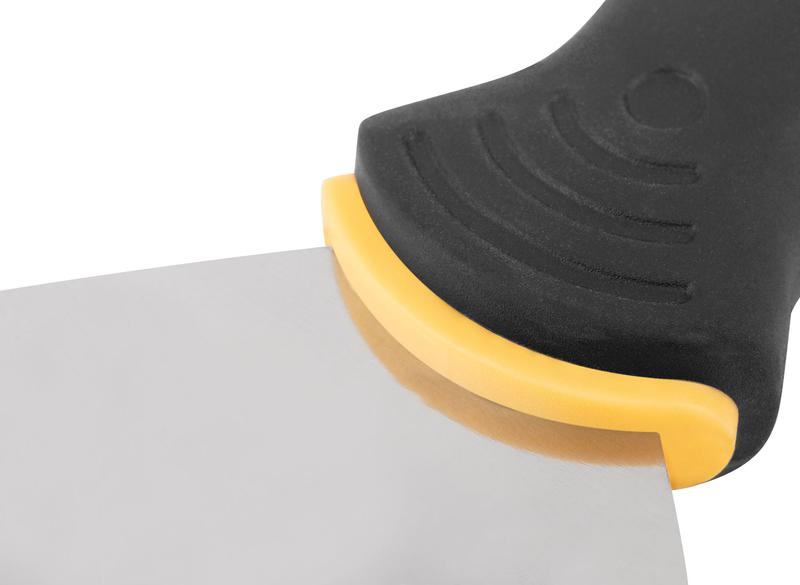 Шпатель нерж. сталь прорезиненная ручка 5дюйм (125мм) FIT 06697