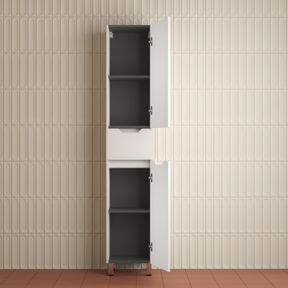 Пенал "Остин" 360 см напольный 1 ящик белый эмаль PLUS