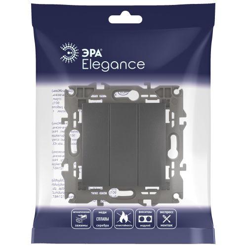 Выключатель 3-кл. СП Elegance 14-1107-05 10А IP20 250В 10AX механизм антрацит Эра Б0034254