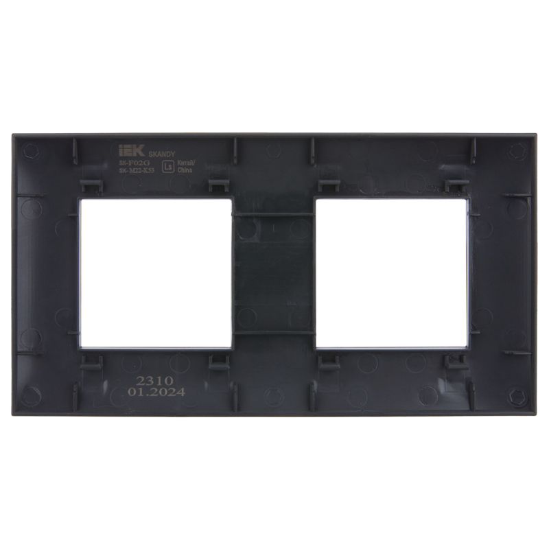 Рамка 2-м SKANDY SK-F02G графит IEK SK-M22-K53