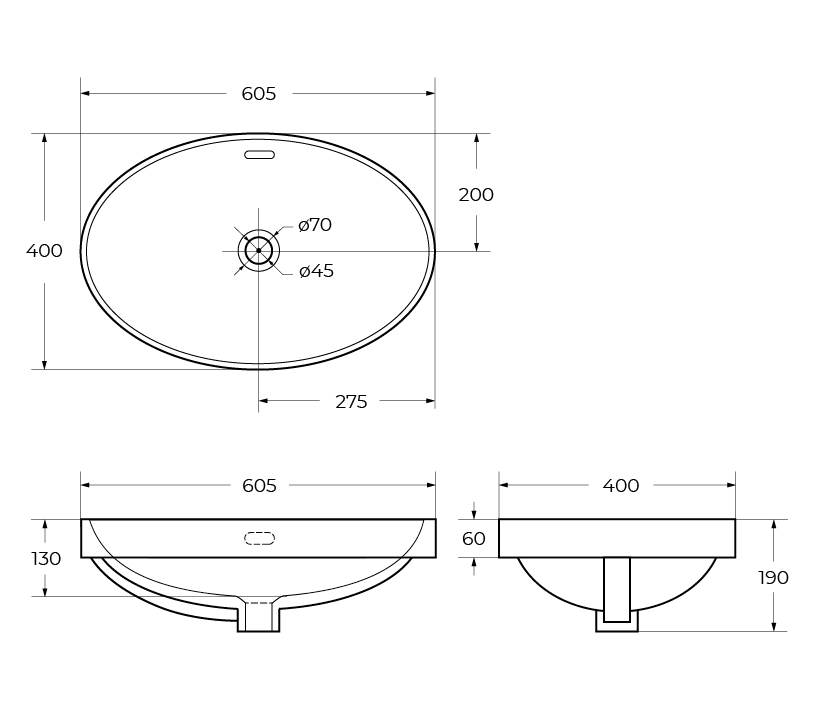 Накладная раковина BelBagno BB1004