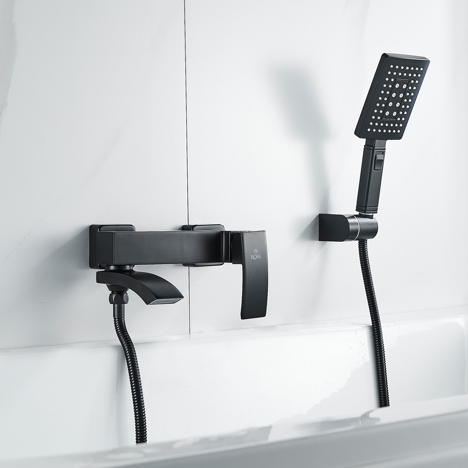 Смеситель для ванны Rose R1552H, черный