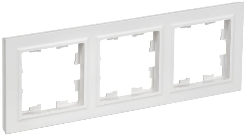 Рамка 3-м BRITE РУ-3-БрАБ арктич. бел. IEK BR-M32-K91