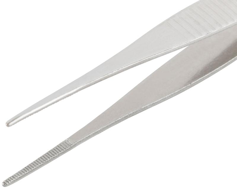 Пинцет прямой нержавеющий 125мм MOS 67437М