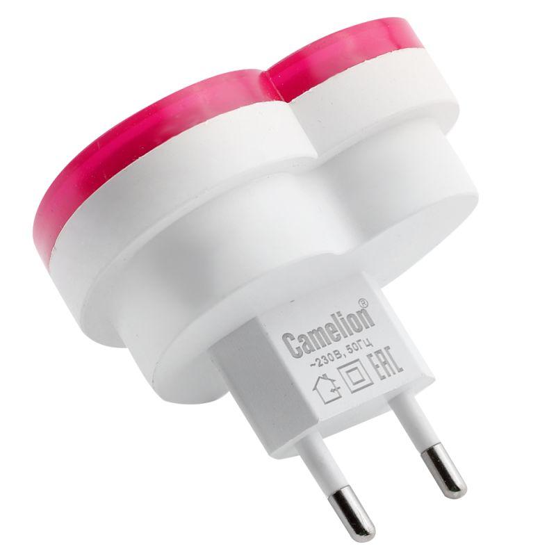 Светильник светодиодный ночник LED "Сердце" с фотосенсором 220В NL-263 Camelion 15381