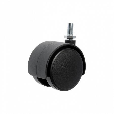 Колесо мебельное поворотное резьба М10 d50 без тормоза пластик черн. (уп.1шт) Tech-Krep/Zitar 151197