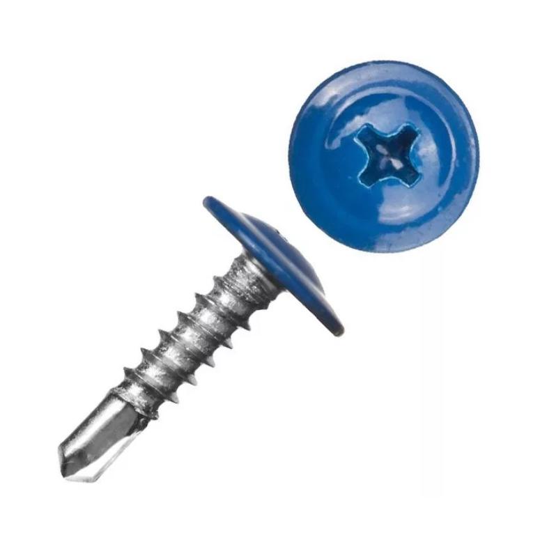 Саморез ШСММ сверло 4.2х16 син. KP RAL 5010 (уп.20шт) Tech-Krep/Zitar 125526