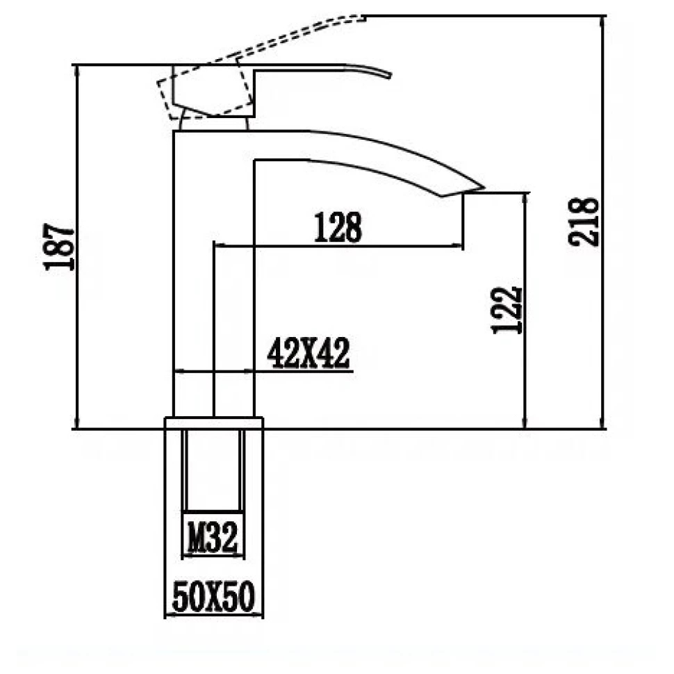 Смеситель для раковины Fmark FS8601H, черный
