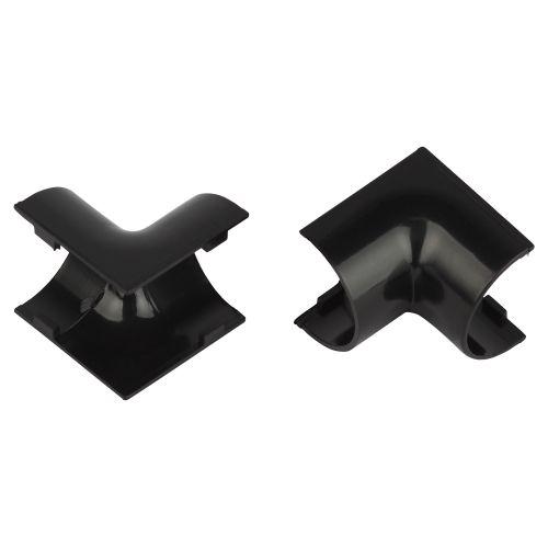 Угол для кабель-канала полукруглого внутр. 20х12мм IC-KK-20-12-GR графит (уп.2шт) Эра Б0064924