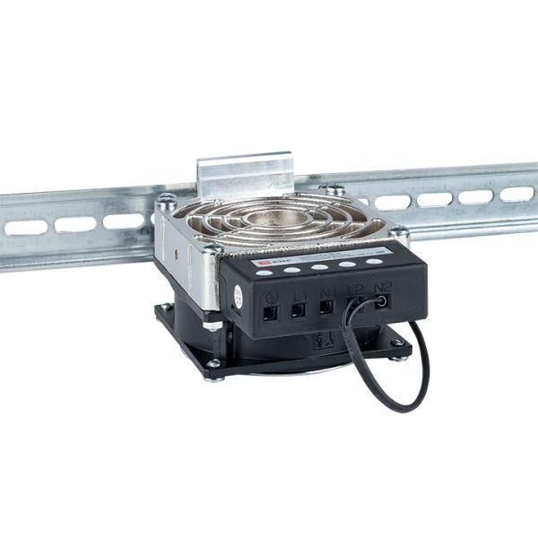 Обогреватель на DIN-рейку с вентилятором 200Вт 230В IP20 Quardo PROxima EKF heater-vent-q-200-20