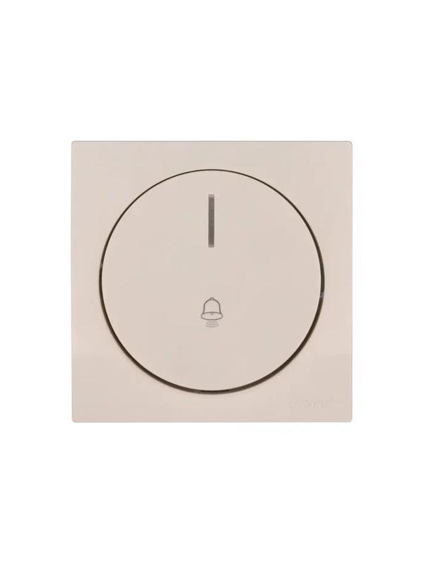 Кнопка звонка СП OSEN с подсветкой механизм сл. кость LEZARD 743-9088-108