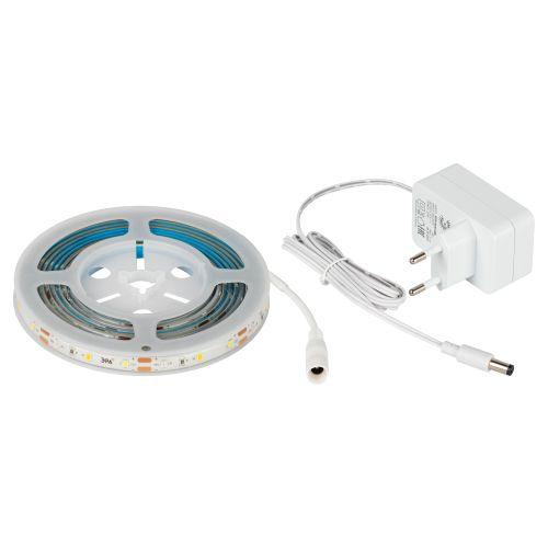 Лента светодиодная FITO-Strip Light-Rа90-300LED-5m-12V-IP65 5м IP65 для растений полноспектральная с адаптером 12В Эра Б0064591