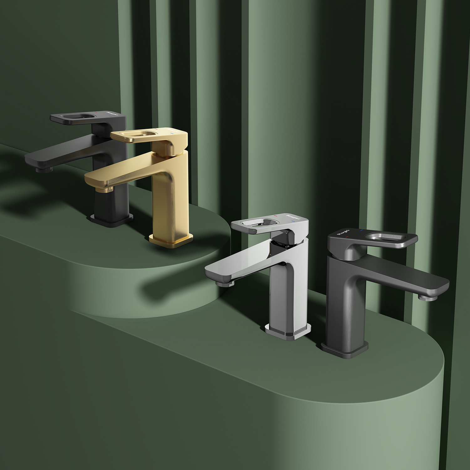 Смеситель для раковины Raglo R51.10.03, золотой сатин