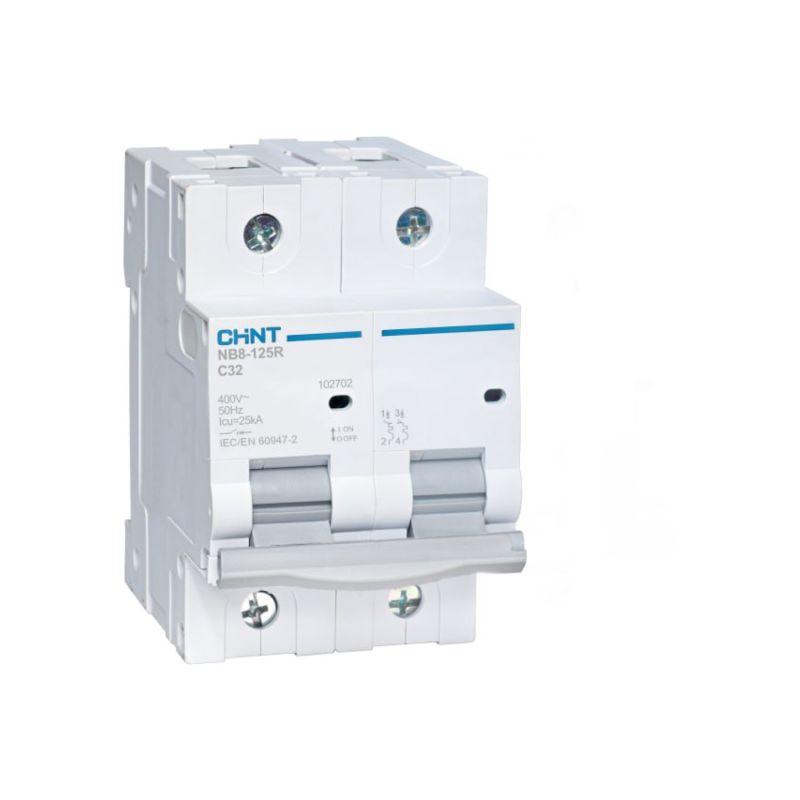 Выключатель автоматический модульный 2п (1P+N) C 20А 25кА NB8-125R (R) CHINT 559787