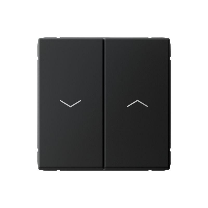 Выключатель для жалюзи 2-кл. ArtGallery 2х (сх. 4) 10А быстрозажим. клем. механизм карбон SE GAL001019S