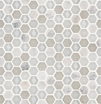 Aura Hexagon Whites 29x30x0,8