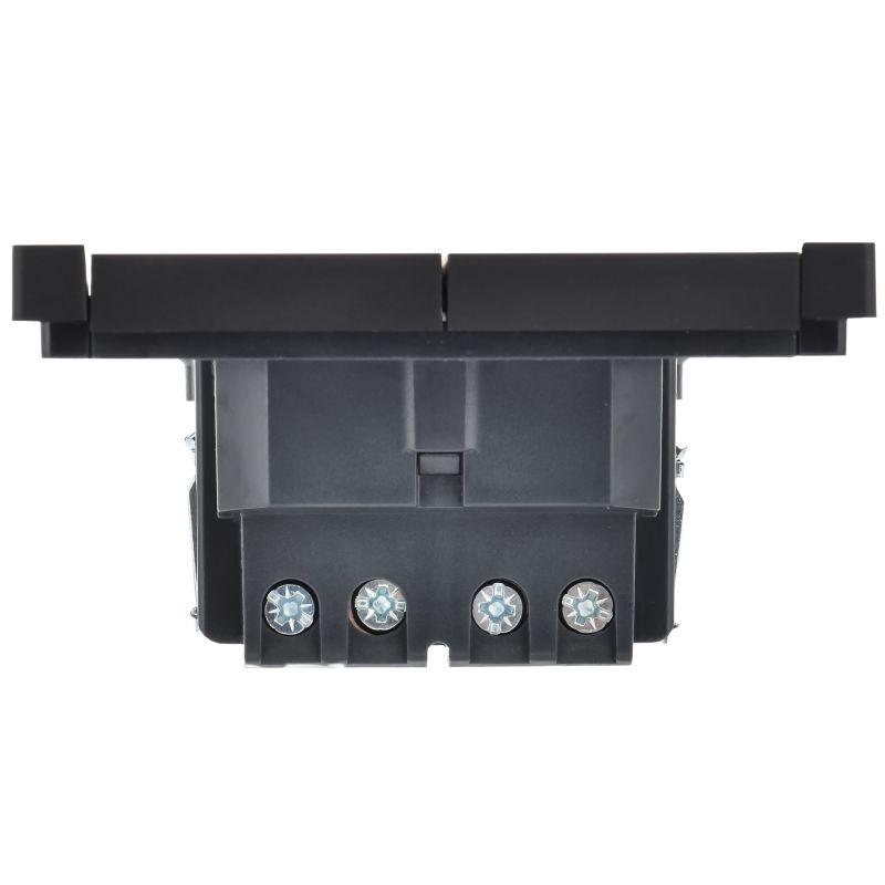 Выключатель перекрестный 2-кл. СП FORTE&PIANO 10А FP112 черн. IEK FP-V23-0-10-1-K02