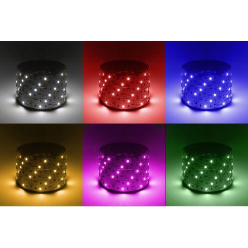 Лента светодиодная LS5050 -14.4-60-12-RGB+W(6500)-IP20-1 year-5m RGB+холод. бел. (уп.5м) Эра Б0059911