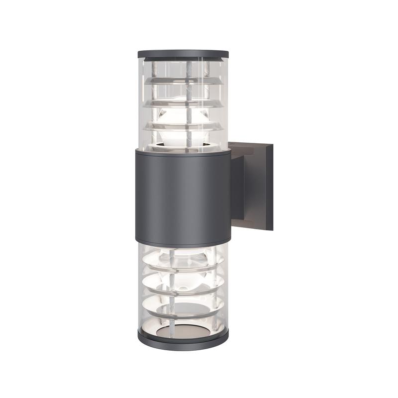 Светильник Bronx 2х60Вт E27 IP54 бра настен. Maytoni O576WL-02GR