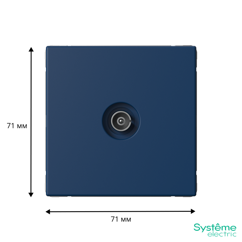 Антенна TV ArtGallery коннектор механизм аквамарин SE GAL001193