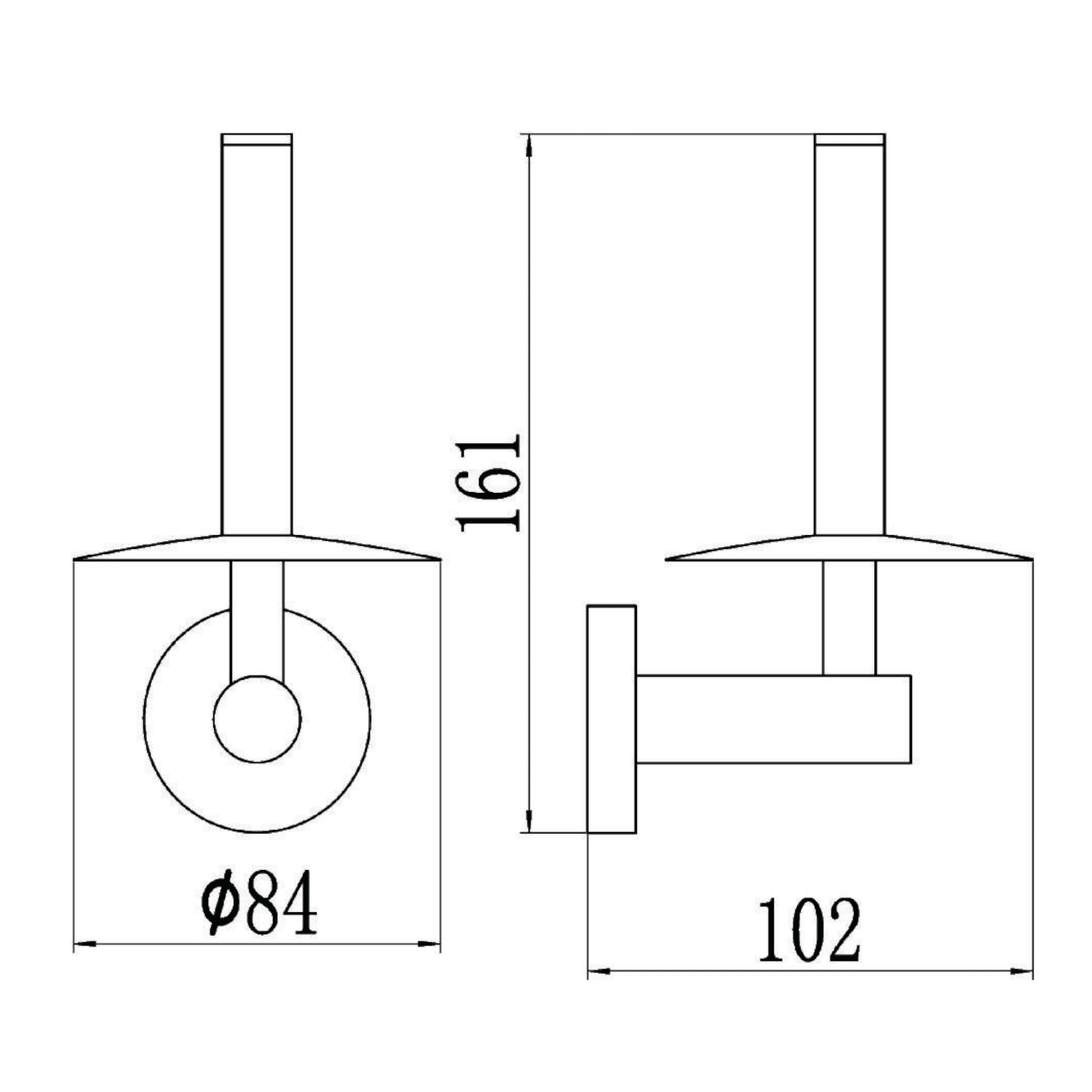 Держатель для туалетной бумаги Savol S-008752-1, хром
