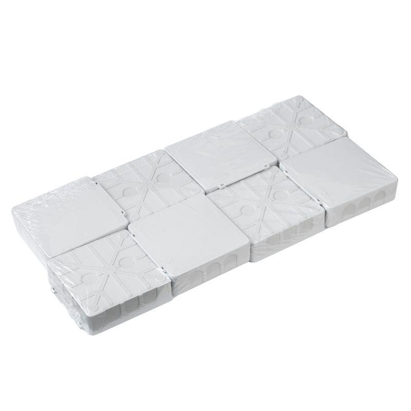 Коробка распределительная ОП 100х100х30 (HF) для прям. монтажа двухкомп. безгалоген.(уп.8шт) Промрукав 60-0302м