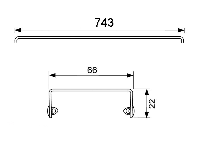 Декоративная решетка TECE drain line organic 600861 для душевого лотка 80 см