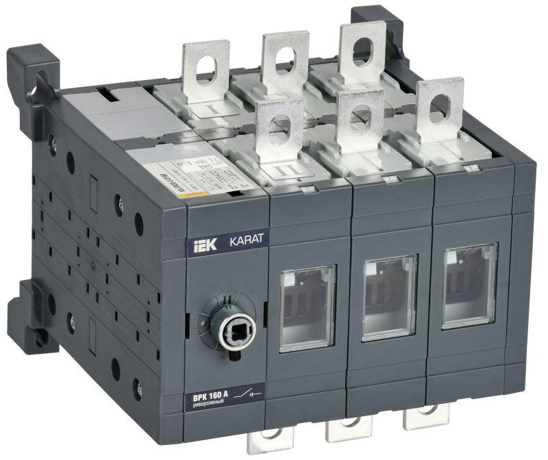 Выключатель-разъединитель ВРК 3п 160А реверс. без рукоятки KARAT IEK KA-VR20-3-0160