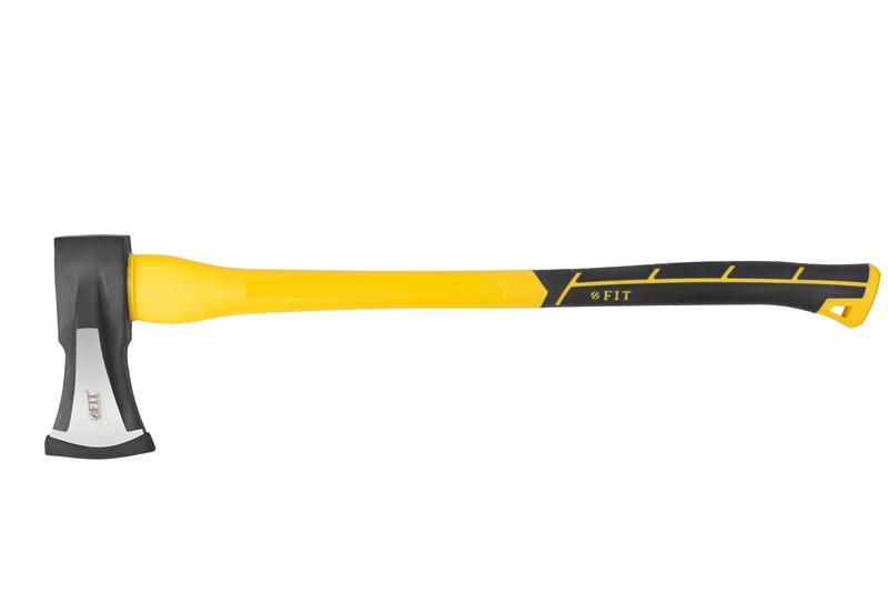 Топор-колун "ушастый" кованый 800мм 3000г фибергласовая длинная ручка FIT 46176